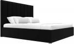 Кровать интерьерная Афродита 200 (Черный/Микровельвет) Лига Диванов арт.120618