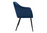 Обеденный стул на металлокаркасе Woodville Slam dark blue 11895