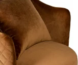 Кресло Garda Decor VERONA BASIC-3K-ЗОЛОТО-Pad14 (Коричневый)