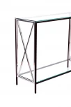 Консольный стол AllConsoles 1031-CB_S clear черный муар, серебряный