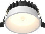 Встраиваемый светильник Maytoni Okno DL055-8W3K-SEN-W (LED, 220V, датчик движения, круглые, IP44)