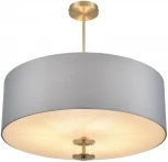 Потолочная люстра на штанге Lumion Damona 8108/7C латунь титаниум/серый, металл/текстиль/стекло E14 7*40W 220V (круглые)