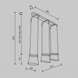 Подвесной светильник Maytoni Cabaret MOD170PL-L24BS3K (LED, 220V, на проводе)