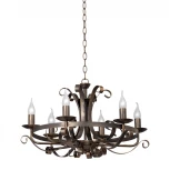 Подвесная люстра Vitaluce V1105/6 (220V, ковка, на цепи, свеча)