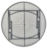 Стол круглый складной пластиковый Stool Group Кейт 180 УТ000000599