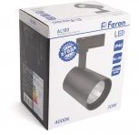Трековый светодиодный светильник Feron AL100 41608 однофазный
