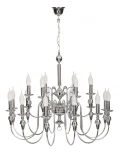 Подвесная большая люстра Jupiter Symfonia 1423 SM 18 CH (220V, на цепи, подсвечник, свеча)