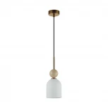 Подвесной светильник Odeon Light Lolla 6625/1B бронзовый/белый/камень/металл IP20 E14 40W 220V