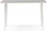 Стол деревянный Денвер Лофт 120 25 мм бетон / белый матовый 506940 Woodville