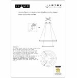 Подвесной светильник iLedex Vision 9225-8+5SD GR+BK (220V, на тросе)