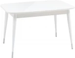 Стол обеденный раскладной 120-160*80 белый глянцевый Stool Group Сидней УТ000036209