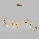 Подвесной светильник светодиодный Eurosvet Uma 90368/14 медь (220V, на тросе)