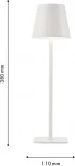 Настольная лампа с аккумулятором F-Promo Pyari 4614-1T (LED, 220V)