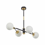 Потолочная люстра на штанге Arte Milano 272708/4 BK/GD (220V, шарики)