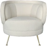 Кресло Garda Decor ZW-852 WH (Хром/Белый)