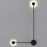 Настенный светильник Odeon Light Satellite 7008/10WL черный/металл/акрил LED 3000/4000K тумблер на корп. 10W 220V