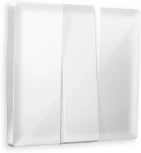 Лицевая панель Ambrella Volt ALFA (Белый глянец) для 3-клавишных выключателей QUANT AP1050