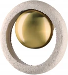 Настенный светильник на штанге Odeon Light Saturn 5443/1W сатинированн.латунь/беж./металл/полирезин 1*G9 LED*6W (220V)