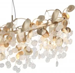 Подвесная люстра Odeon Light Coins 5104/8A золотистый/прозрачный металл/стекло E14 8*40W 220В (на тросе)