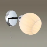 Бра с выкл. Danika 4593/1W хром, черный E27 40W