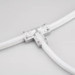 Соединитель тройной ARL-CLEAR-Mini-2x90 (16x8mm) (Металл) 022706