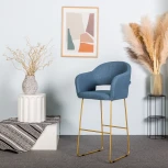 Стул R-Home полубар Oscar БлюАрт/ЛинкЗолот