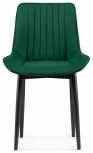 Стул Notta на металлокаркасе Седа К зеленый / черный 502097