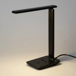 Офисная настольная лампа светодиодная складываемая ЭРА NLED-508-7W-BK (220V, выключатель)