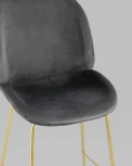 Стул полубарный Stool Group Beetle со спинкой серый УТ000006594