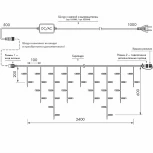 Светодиодная гирлянда ARD-EDGE-CLASSIC-2400x600-CLEAR-88LED-STD WARM (230V, 6W) (IP65)
