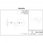 Бра Maytoni Bergamo MOD613WL-01W (220V, выключатель)