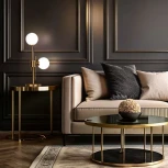 Настольная лампа Eurosvet Volver 01383/2 латунь (220V, выключатель, шарики)