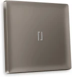 Лицевая панель Ambrella Volt ALFA (Темная бронза матовый) для 1-клавишных выключателей с подсветкой QUANT AP6320