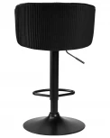 Стул барный DOBRIN DARCY BLACK (черный велюр (1922-21)) 5025_BlackBase-LM BLACK, цвет сиденья черный (1922-21), основания черное