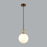 Подвесной светильник Odeon Light Lolla 6625/1A бронзовый/белый/камень/металл IP20 E14 40W 220V