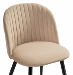 Стул Woodville на металлокаркасе Gabi 1 dark beige / black 15351