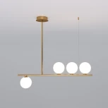Потолочная люстра на штанге Fredo 70136/4 золото (220V, на тросе, шарики)