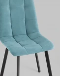 Стул Stool Group Oliver Square велюр пыльно-голубой УТ000034874