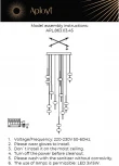 Подвесной светильник каскадный Aployt Celcia APL.863.03.45 (LED, 220V, на проводе, шарики)