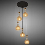 Подвесной светильник Reluce 02001-0.9-05 AMBER (220V, на проводе, шар)