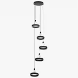 Подвесной светильник ярусный каскадный светодиодные Citilux Дуэт CL719051 (регулировка яркости, 220V, на проводе, кольцо)