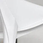 Стул GENIUS (mod 75) бежевый/коричневые ножки (металл/пластик)