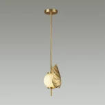 Потолочная люстра на штанге Jungle 4864/1A (220V, шар, листья)