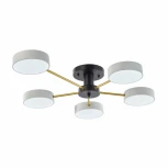 Потолочная люстра на штанге Arte Milano Ferrara 252006/5 Bk/Wh (LED, 220V, круглые)