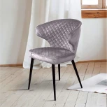 Стул Richard ромб, бархат светло-серый 26 Top Concept 77334