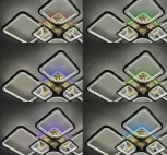 Потолочная люстра Seven Fires Brand SF7057/7C-AB-RGB