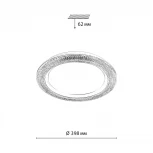 Настенно-потолочный светильник Sonex Vendy 7782/DL пластик/белый/серебро LED 48Вт пульт ДУ (регулировка яркости, 220V, круглые, IP43)