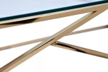 Консольный стол Garda Decor GY-CST2051214GOLD (Золото/Золото,Прозрачный)