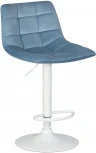 Стул барный TAILOR WHITE (пудрово-голубой велюр (MJ9-74))