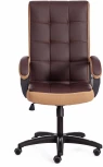 Кресло TRENDY (22) кож/зам/ткань, коричневый/бронзовый, 36-36/21 Tetchair 19516